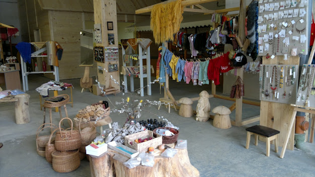 In the market “Juglas vārti” you can buy various products of the Latvian craftsmen