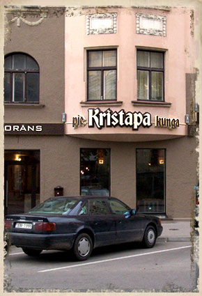 Latvian food - Pie Kristapa kunga in Riga